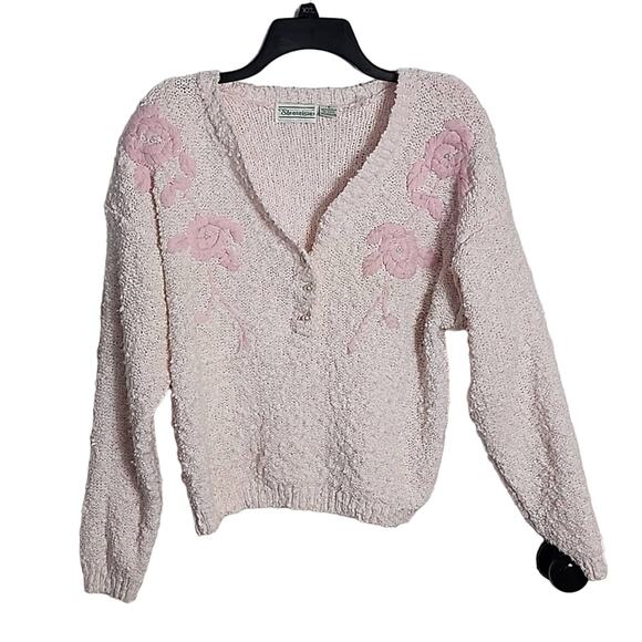 Shenanigans Pink Vintage Sweater, Medium - Picture 1 of 6